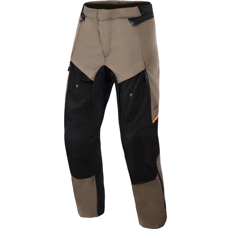 Kalhoty na motorku Alpinestars Cusco Drystar hnědo-černé
