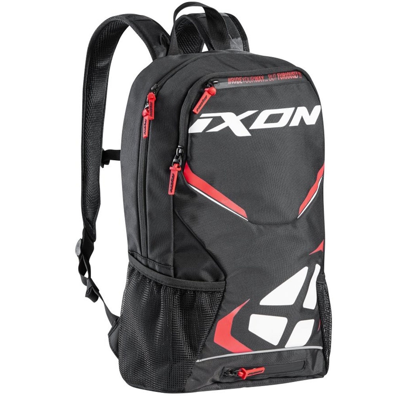 Batoh na motorku IXON R-Tension 23 černo-bílo-červený