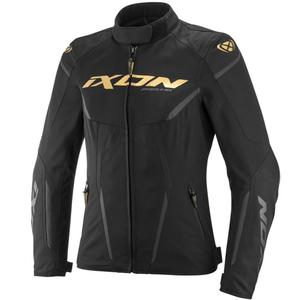 Dámská bunda na motorku IXON Striker 2 Air WP Lady černo-zlatá