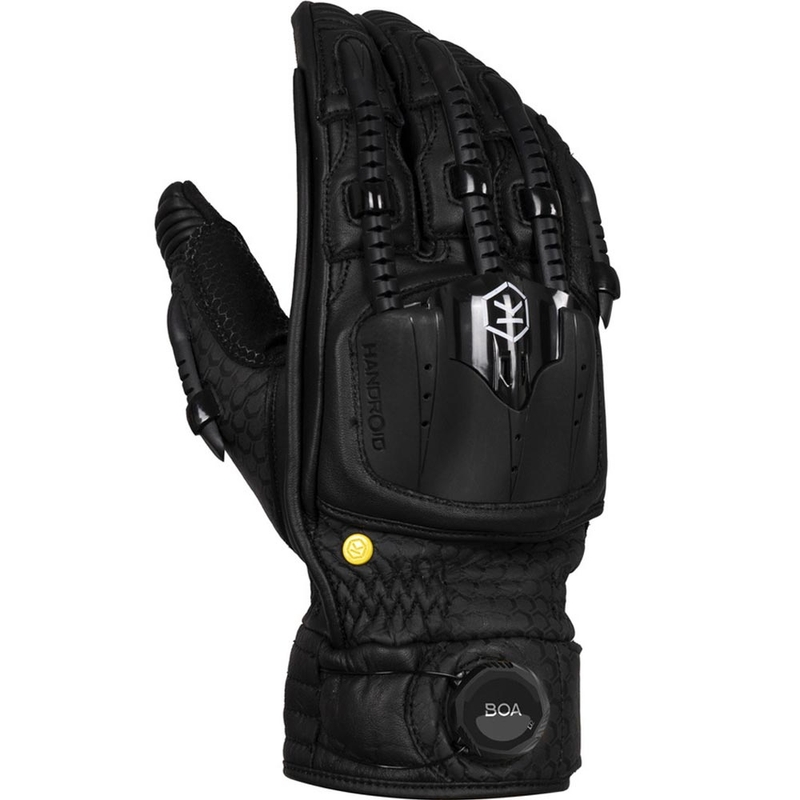 Rukavice na motorku Knox Hand Armour Handroid POD All Black Mk5 černé