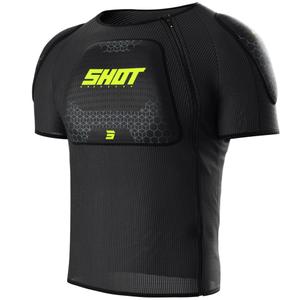 Dětský chránič těla Shot Airlight T-Shirt černo-fluo žlutý