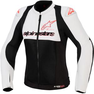 Dámská bunda na motorku Alpinestars Stella SMX Air světle šedo-černo-růžová