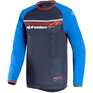 Motokrosový dres Alpinestars Maxdura Dual tmavo šedo-modro-oranžový