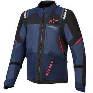 Bunda na motorku Alpinestars Andes V4 Drystar tmavě modro-modro-černá
