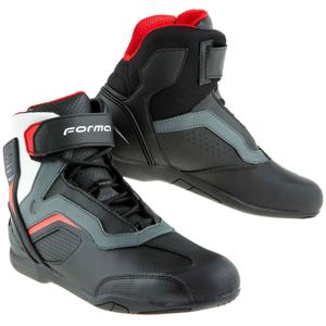 Boty na motorku Forma Stinger EVO Flow černo-červeno-bílo-šedé
