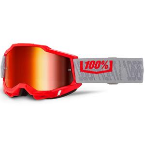 Motokrosové brýle 100% ACCURI 2 Gatorback s červeným plexi