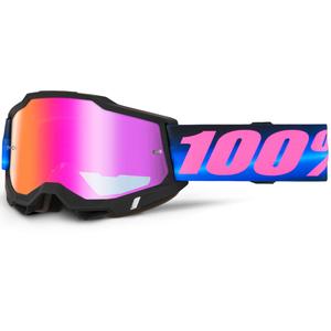 Motokrosové brýle 100% ACCURI 2 Superdome s červeným plexi