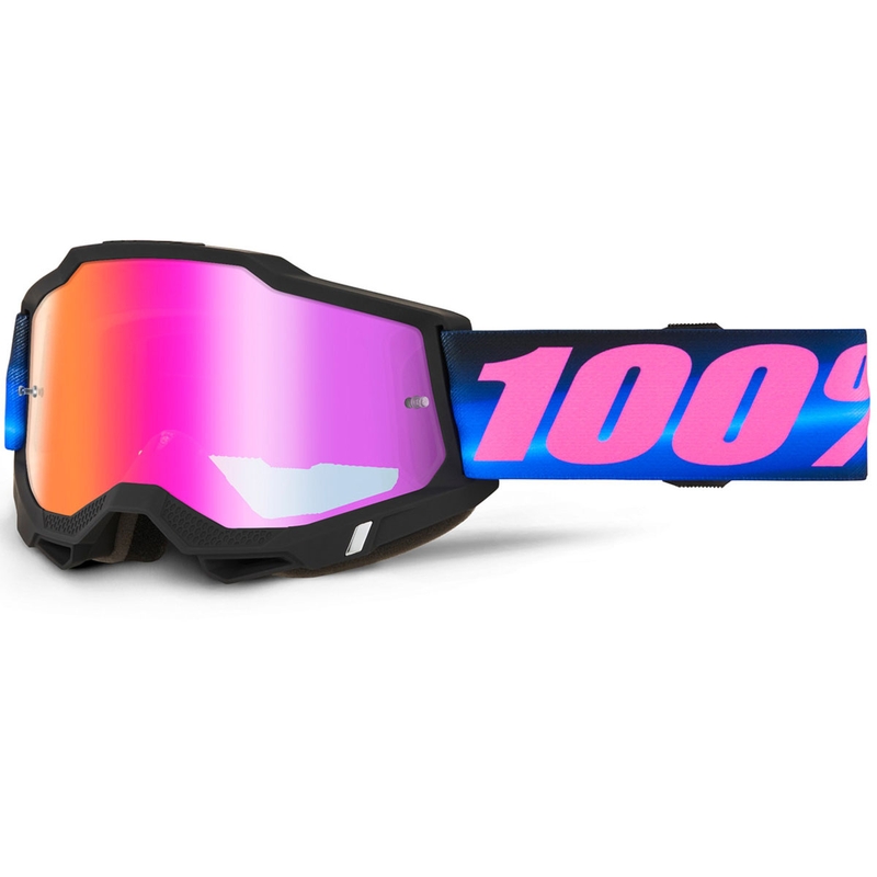 Motokrosové brýle 100% ACCURI 2 Superdome s červeným plexi