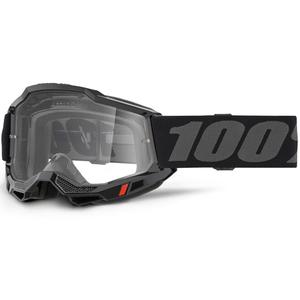 Motokrosové brýle 100% ACCURI 2 OTG černé s čirým plexi