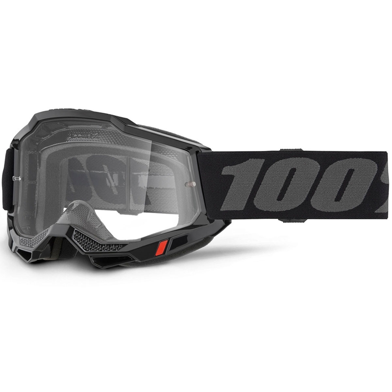 Motokrosové brýle 100% ACCURI 2 OTG černé s čirým plexi