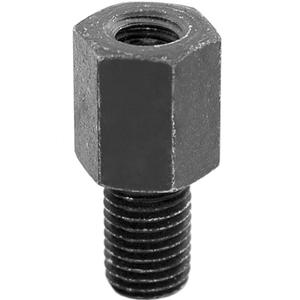 Redukce závitu zpětného zrcátka (vnitřní závit M8 pravý/vnější závit M10 pravý)  černá