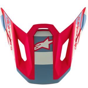 Kšilt pro helmy na motorku Alpinestars Supertech S-M7 limitovaná edice Beast Coast šedo-černo-oranžová