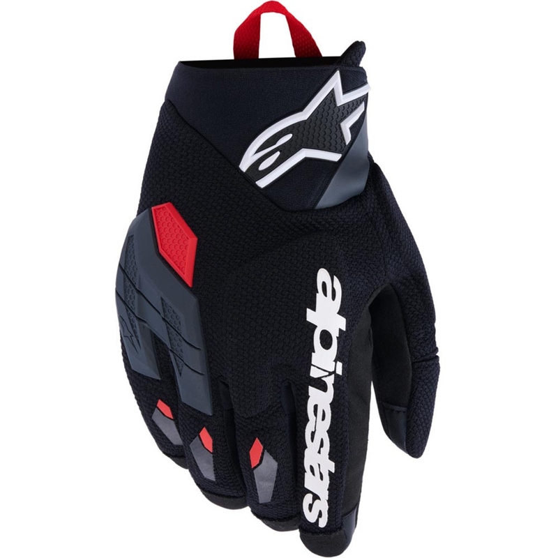 Rukavice na motorku Alpinestars Durack tmavě šedo-červené