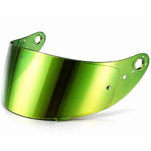 Plexi pro helmy na motorku Cassida Orbit s přípravou pro Pinlock REVO zrcadlově zelené