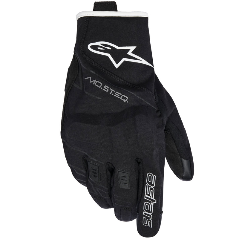 Rukavice na motorku Alpinestars MOBLAST WATERPROOF černo-bílo off white