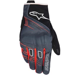 Rukavice na motorku Alpinestars MOBLAST WATERPROOF černo-antracitovo-oranžové