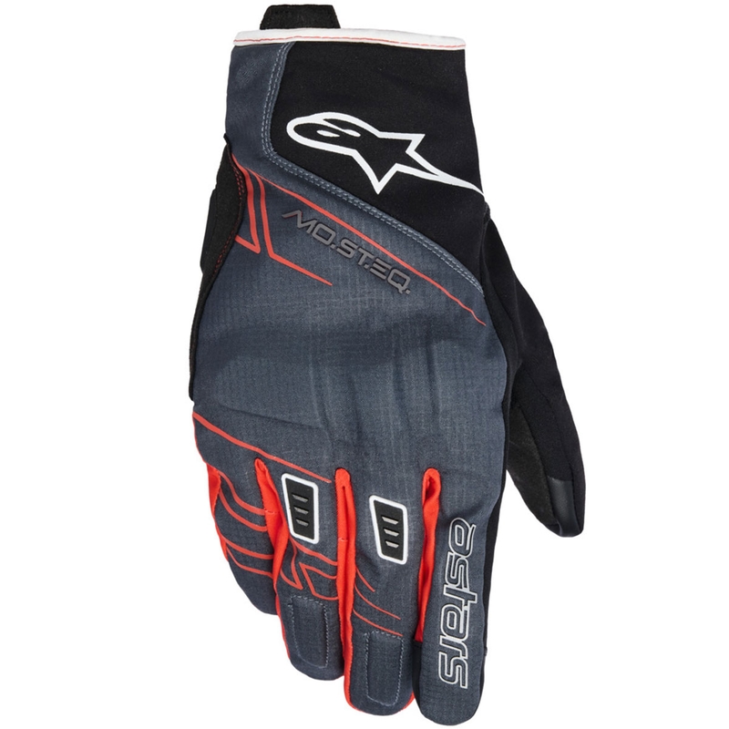Rukavice na motorku Alpinestars MOBLAST WATERPROOF černo-antracitovo-oranžové