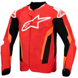 Bunda na motorku Alpinestars T-GP Air červeno-fluo červeno-bílo-černá
