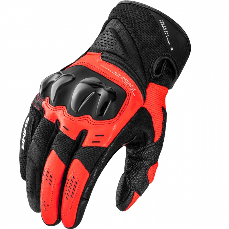 Rukavice na motorku Shima Spark 3.0 fluo červené