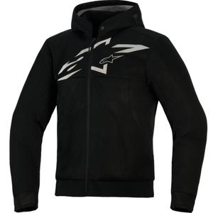 Mikina na motorku Alpinestars Chrome Superairflow černo-tmavě šedo-bílá