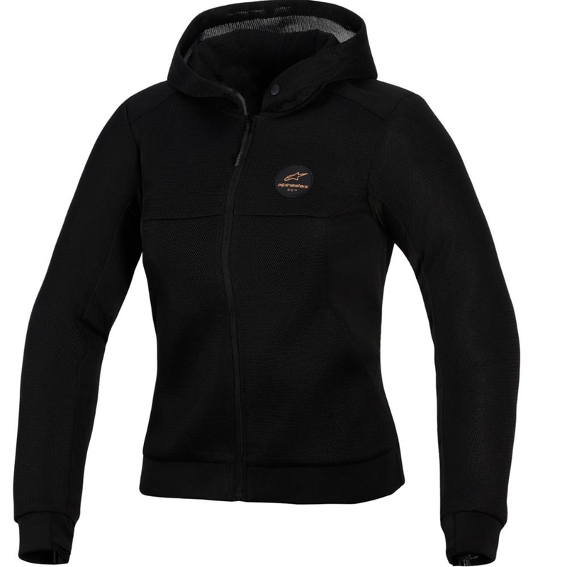 Dámská mikina na motorku Alpinestars Stella Chrome Superairflow černo-měděná
