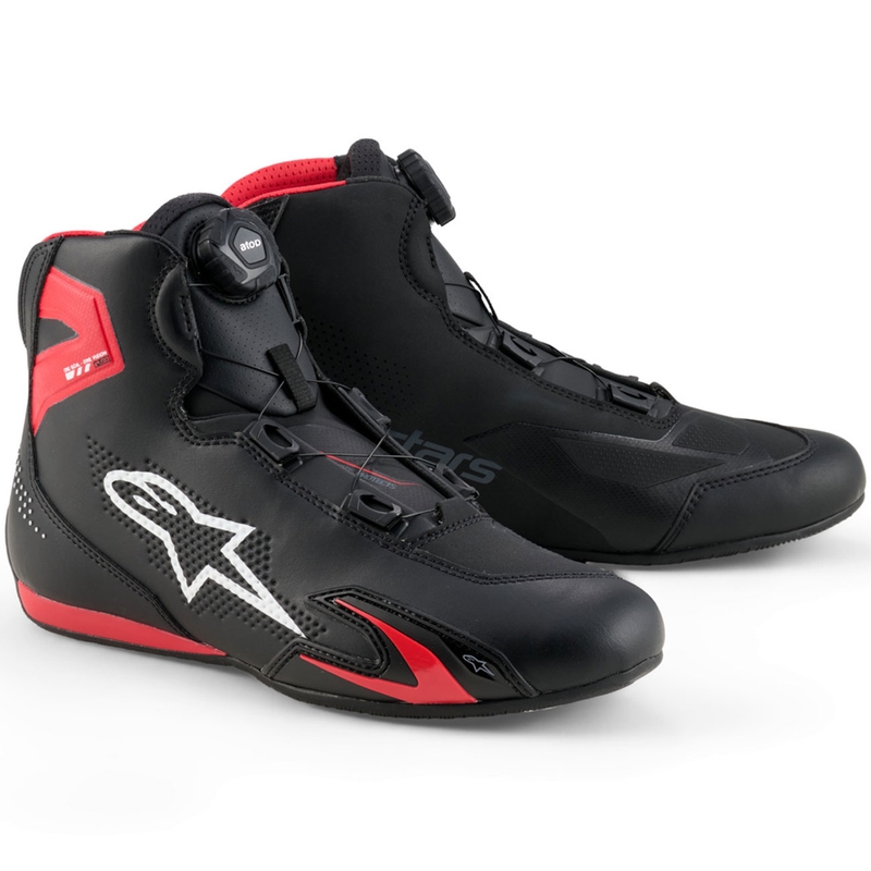 Boty na motorku Alpinestars Celer černo-červeno-bílé
