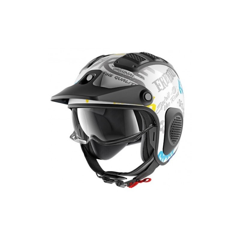 Otevřená přilba SHARK X-DRAK Freestyle bílo-modro-žlutá