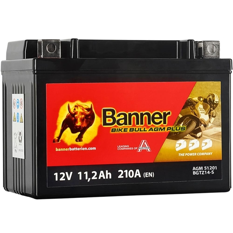 AGM baterie Banner BIKE BULL AGM PLUS 51201 BGTZ14-S