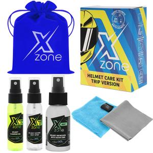 Sada na čištění helmy s ionty stříbra Xzone® Helmet Care Trip Kit