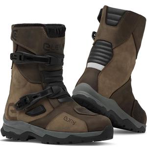 Boty na motorku Eleveit X Land ADV Low E-Dry hnědé