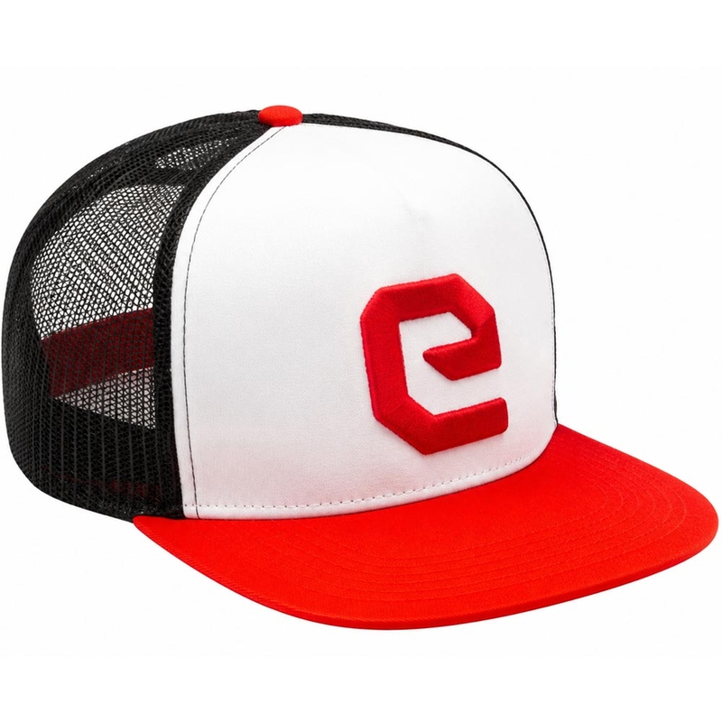 Kšiltovka Eleveit Cap Logo bílo-červená