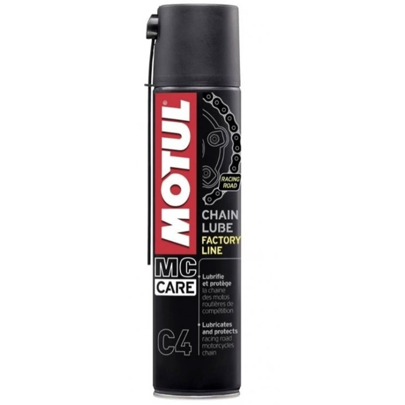 Sprej na mazání řetězu Motul C4 Lube Factory Line 400 ml