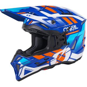 Motokrosová helma O´Neal EX-SRS Dust modro-oranžová