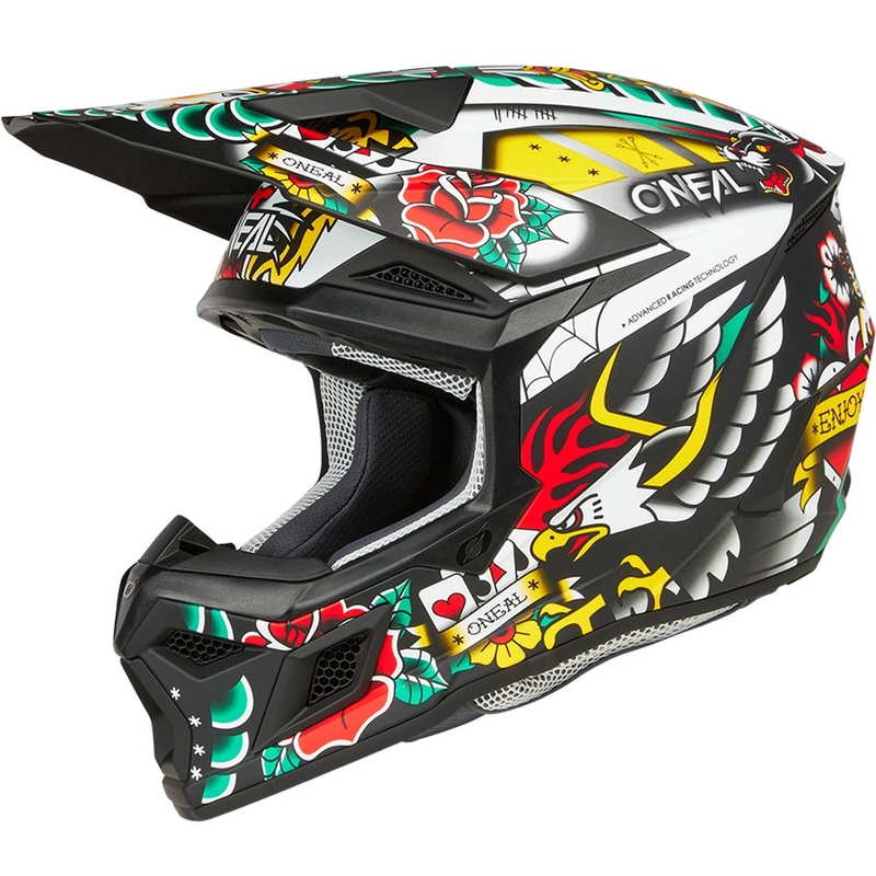 Dětská motokrosová helma O´Neal 3SRS Inked vícebarevná