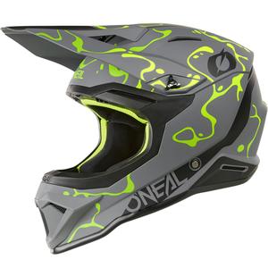 Motokrosová helma O´Neal 1SRS Splash matná šedo-fluo žlutá