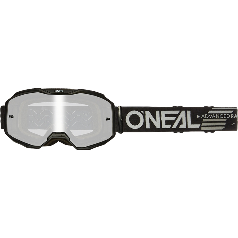 Motokrosové brýle O´Neal B-10 Solid černé (zrcadlově stříbrné plexi)
