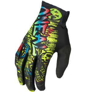Dětské motokrosové rukavice O´Neal Matrix Rancid černo-fluo žluté