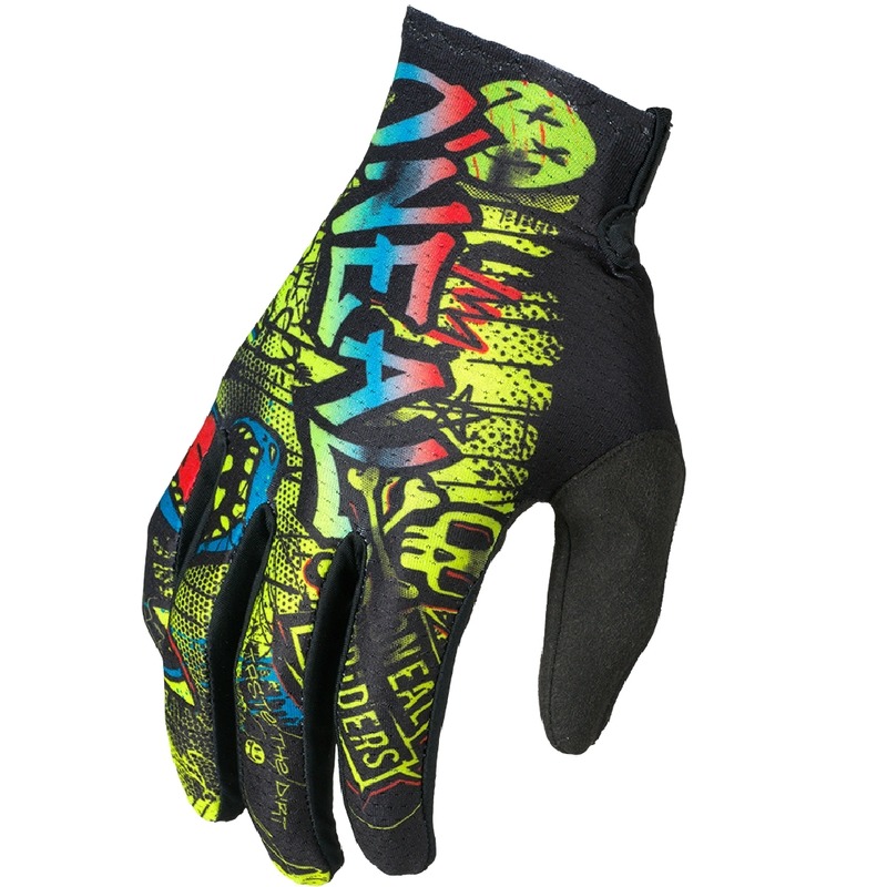 Dětské motokrosové rukavice O´Neal Matrix Rancid černo-fluo žluté