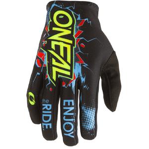 Dětské motokrosové rukavice O´Neal Matrix Villain černé