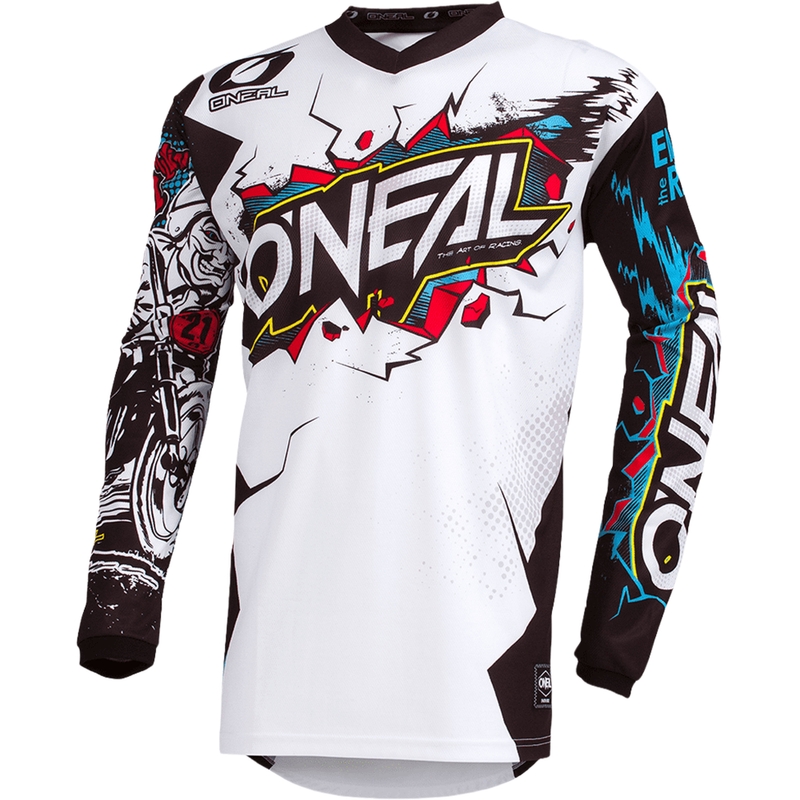 Dětský motokrosový dres O'Neal Element Villain bílý