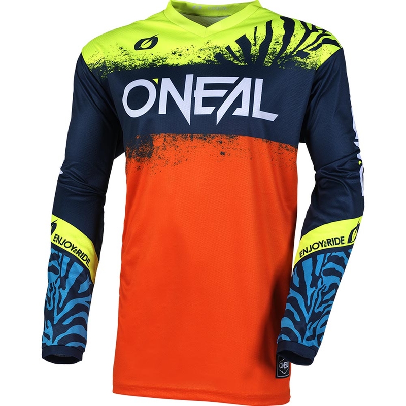 Dětský motokrosový dres O'Neal Element Shocker modro-oranžový