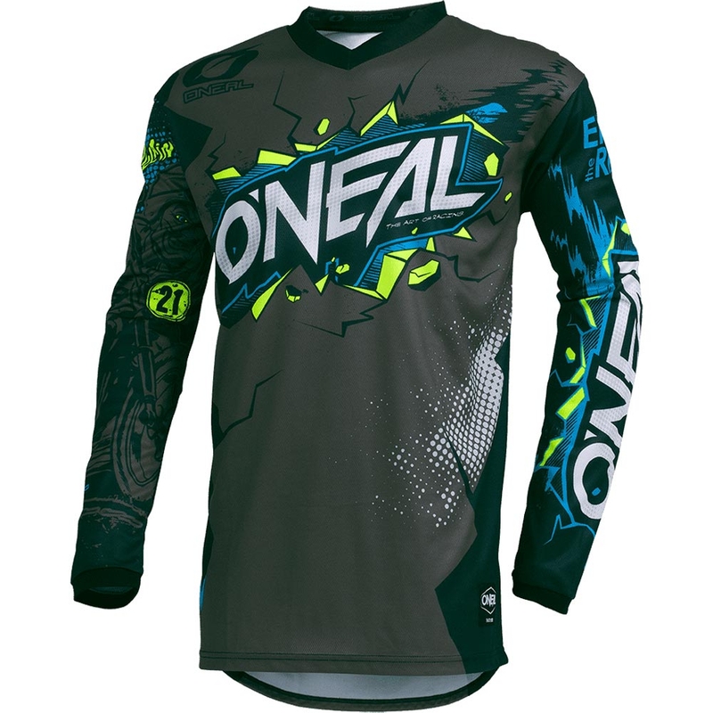 Dětský motokrosový dres O'Neal Element Villain šedý
