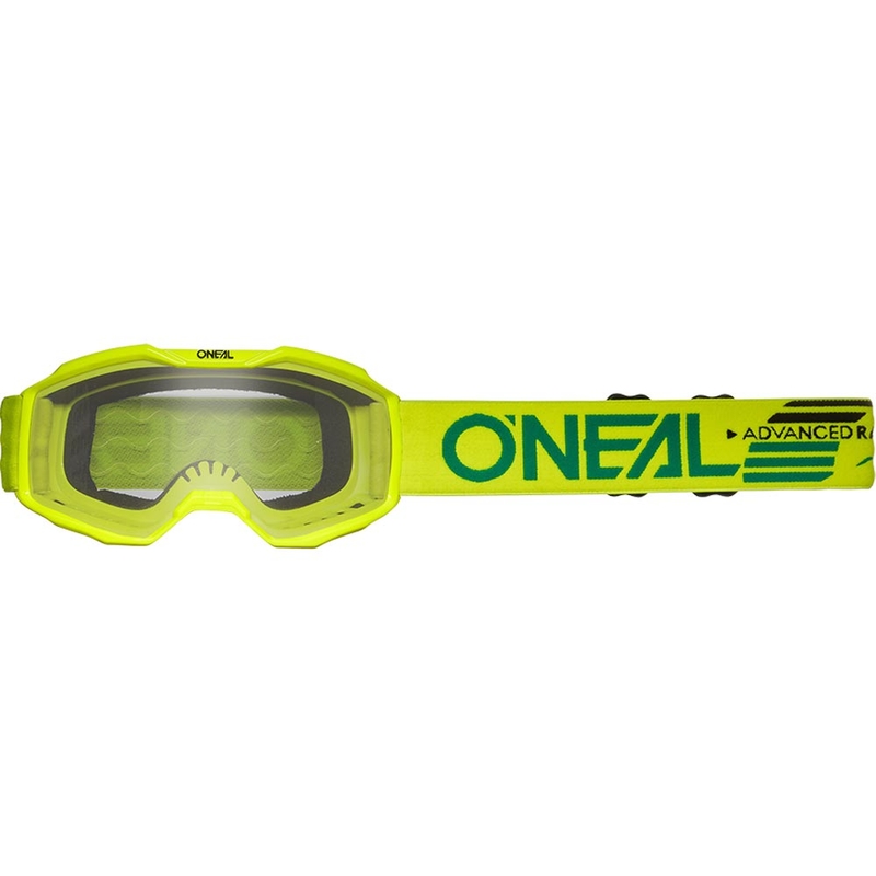 Dětské motokrosové brýle O'Neal B-10 Solid fluo žluté s čirým plexi