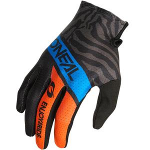 Dětské motokrosové rukavice O´Neal Matrix Shocker modro-oranžové