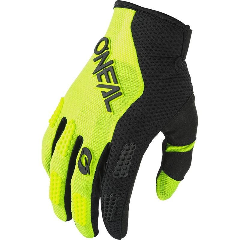 Dětské motokrosové rukavice O´Neal Element Racewear černo-fluo žluté
