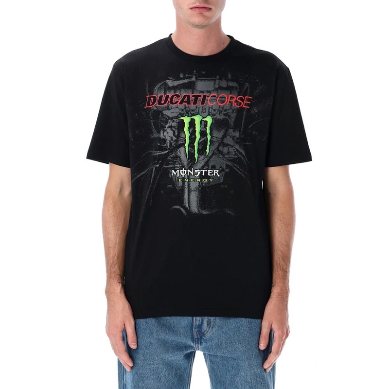 Tričko Ducati Corse Monster Energy černé