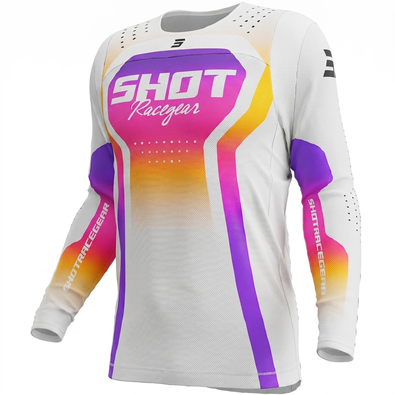 Motokrosový dres Shot Contact Stream bílý