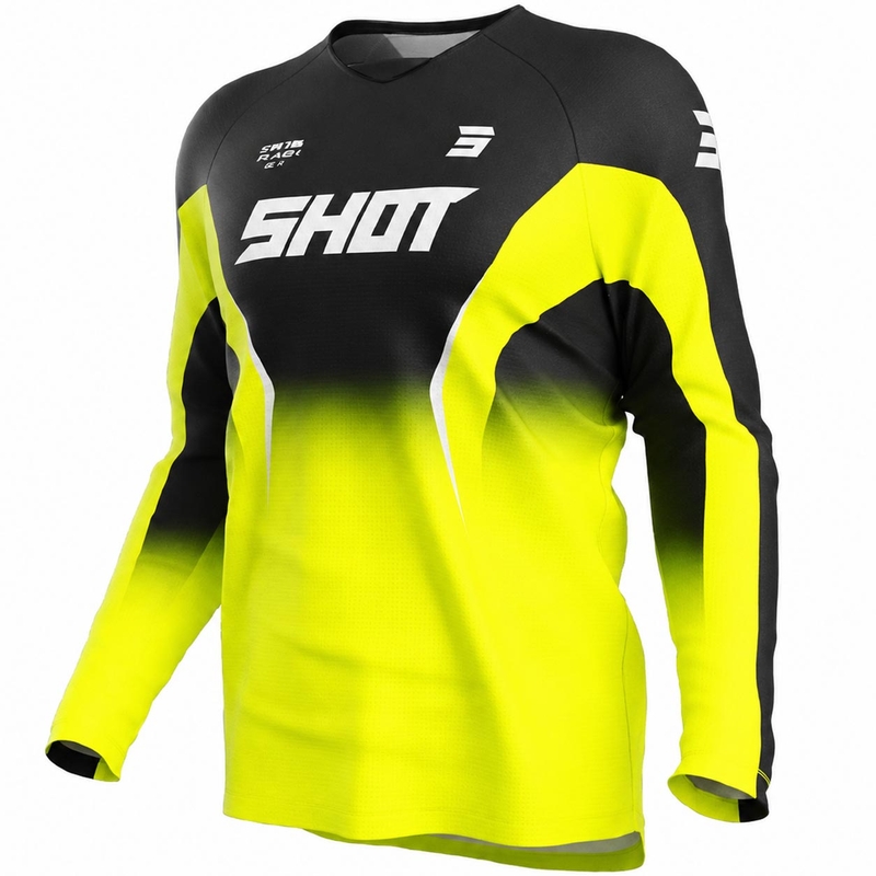 Motokrosový dres Shot Draw Clash fluo žlutý