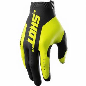 Motokrosové rukavice Shot Lite Skin fluo žluté