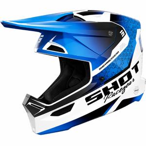 Dětská motokrosová helma Shot Furious Stream lesklá modrá